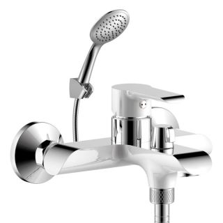 Смеситель для ванны Rossinka W35-31 Белый хром